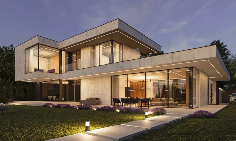 Iluminatul arhitectural exterior: Cum sa pui in valoare arhitectura casei