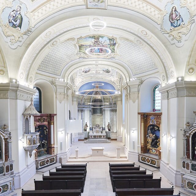 Biserica și mănăstirea franciscană Gherla: iluminat Interior pentru reabilitarea monumentului