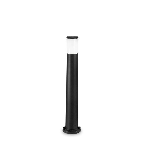 Stalp exterior negru rasina tratata anticoroziv 1xE27/23W, AMELIA PT1 198620 Ideal Lux