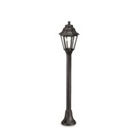 Stalp clasic exterior negru 1xE27/23W, ANNA PT1 101514 Ideal Lux