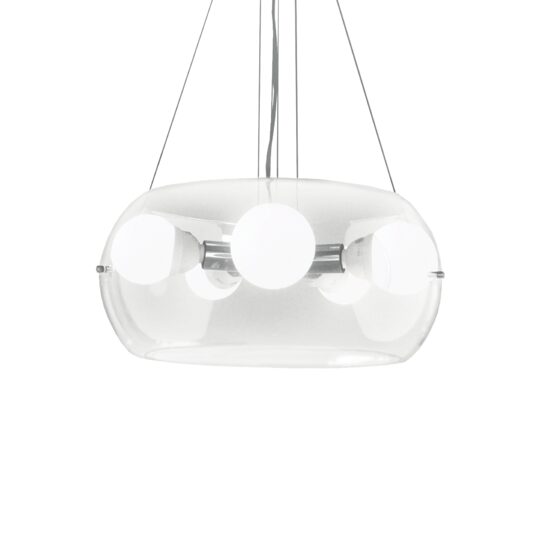 Lustra moderna transparenta 5xE27/60W, AUDI-10 SP5 016863 Ideal Lux