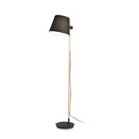 Lampadar modern negru abajur textil 1xE27/60W, Axel PT1 282084 Ideal Lux
