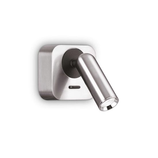 Aplica moderna nichel reglabila LED 3W/260lm/3000K, BEAN Square AP 260679 Ideal Lux