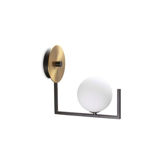 Aplica cu look industrial abajur sticla 1xG9/15W, BIRDS AP1 273655 Ideal Lux