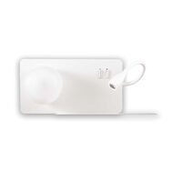 Aplica moderna alba 1xG9/28W si LED 3W/190lm/3000K, BOOK-2 AP 174822 Ideal Lux