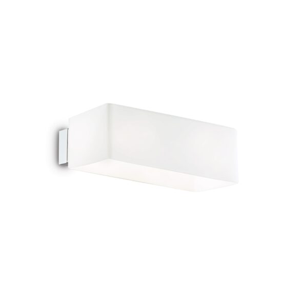Aplica moderna alba abajur sticla 2xG9/4W, BOX AP2 009537 Ideal Lux