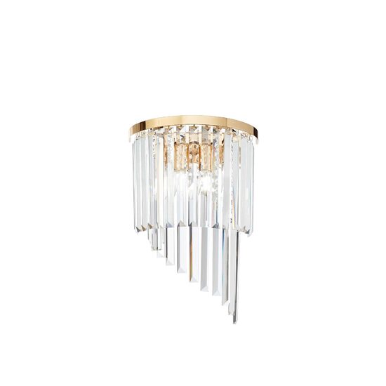 Aplica moderna aurie cu cristale 3xE14/40W, CARLTON AP3 213491 Ideal Lux