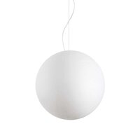 Lustra moderna alba abajur policarbonat 1xE27/25W, CARTA SP1 D50 226040 Ideal Lux