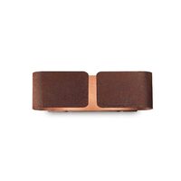Aplica moderna finisaj corten lumina sus-jos 2xE27/60W, Clip AP2 Small 187365 Ideal Lux