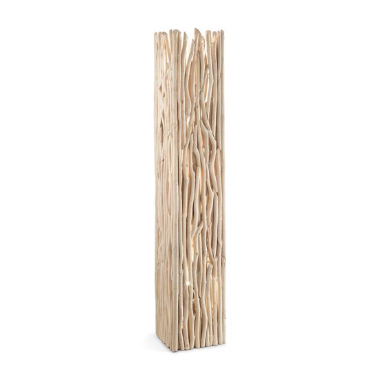 Lampadar rustic din lemn natural 2xE27/60W, Driftwood PT2 180946 Ideal Lux