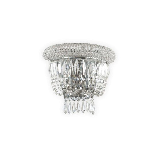 Aplica clasica cromata din cristal 2xE14/28W, DUBAI AP2 207155 Ideal Lux