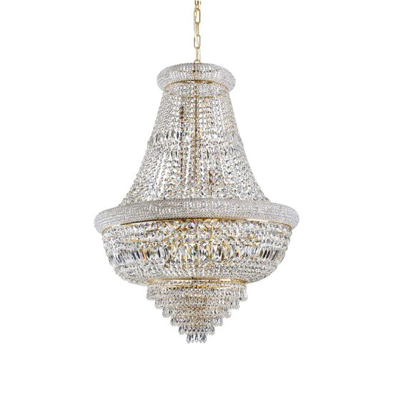 Candelabru clasic auriu din cristal 24xE14/28W, DUBAI SP24 243528 Ideal Lux