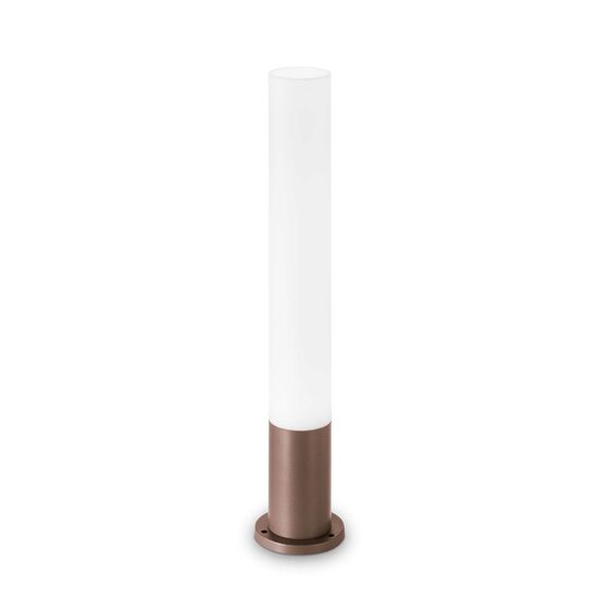 Stalp exterior maro aluminiu 1xGX53/15W, EDO PT1 Round 213071 Ideal Lux