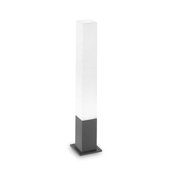 Stalp exterior antracit aluminiu 1xGX53/15W, EDO PT1 Square 135762 Ideal Lux
