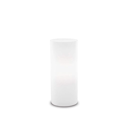 Veioza moderna alba dispersor sticla 1xE27/60W, EDO TL1 Small 044606 Ideal Lux