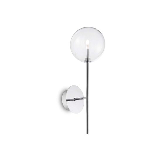 Aplica moderna cromata abajur sticla 1xG4/2W, Equinoxe AP1 200132 Ideal Lux