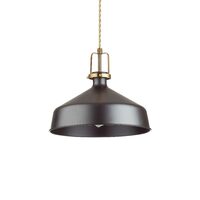 Lustra moderna metalica neagra 1xE27/42W, ERIS-1 SP1 249056 Ideal Lux