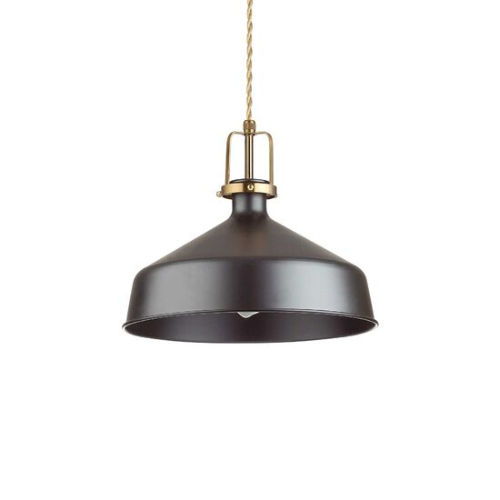 Lustra moderna metalica neagra 1xE27/42W, ERIS-1 SP1 249056 Ideal Lux