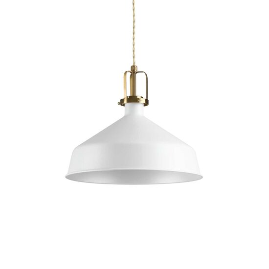 Lustra moderna metalica alba 1xE27/42W, ERIS-2 SP1 238135 Ideal Lux