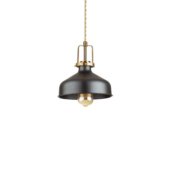 Lustra moderna metalica neagra 1xE27/42W, ERIS-2 SP1 249063 Ideal Lux