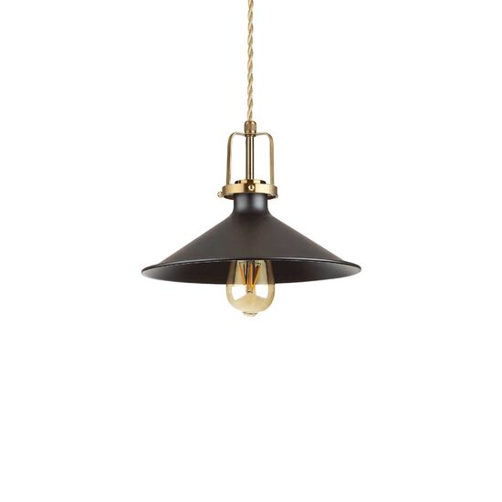 Lustra moderna metalica neagra 1xE27/42W, ERIS-3 SP1 249070 Ideal Lux