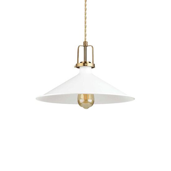 Lustra moderna metalica alba 1xE27/60W, ERIS-4 SP1 238210 Ideal Lux