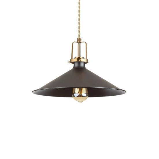 Lustra moderna metalica neagra 1xE27/60W, ERIS-4 SP1 249087 Ideal Lux