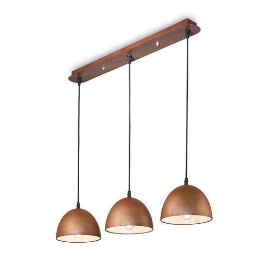 Lustra moderna corten 3xE27/60W, FOLK SP3 174235 Ideal Lux