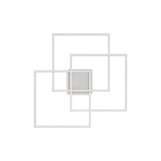 Aplica/Plafoniera moderna alba LED 33W/4200lm/3000K, FRAME PL Quadrato 230702 Ideal Lux