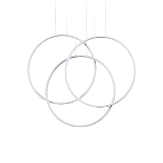 Lustra moderna alba LED 82W/6850lm/3000K, FRAME SP Cerchio 269351 Ideal Lux