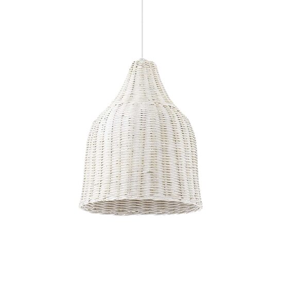 Lustra din rachita alba 1xE27/60W, HAUNT SP1 159256 Ideal Lux
