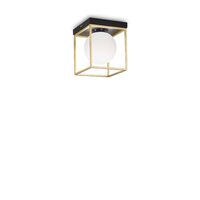 Plafoniera moderna aurie abajur sticla 1xE14/28W, Lingotto PL1 198132 Ideal Lux