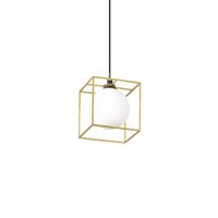 Lustra moderna aurie abajur sticla 1xG9/4W, Lingotto SP1 251103 Ideal Lux