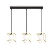 Lustra moderna aurie abajururi sticla 3xG9/4W, Lingotto SP3 Single 251110 Ideal Lux