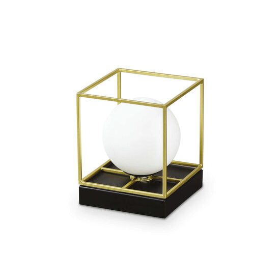 Veioza moderna aurie abajur sticla 1xG9/4W, Lingotto TL1 Small 259222 Ideal Lux