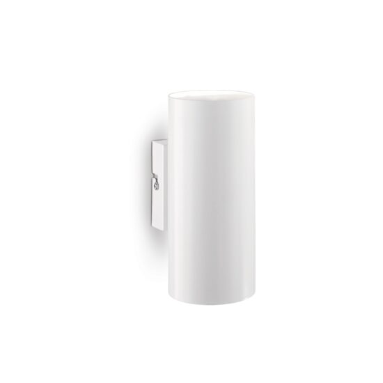 Aplica moderna alba dispersor cilindric 2xGU10/28W, Look AP2 096018 Ideal Lux