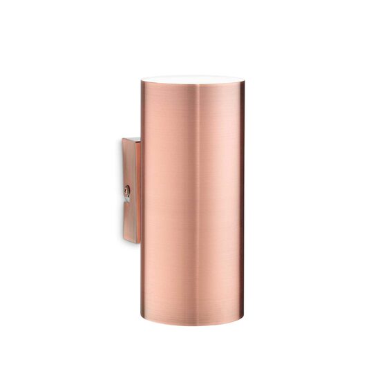 Aplica moderna cupru dispersor cilindric 2xGU10/28W, Look AP2 164847 Ideal Lux
