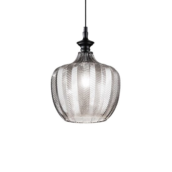 Lustra moderna fume abajur sticla 1xE27/60W, Lord SP1 263649 Ideal Lux
