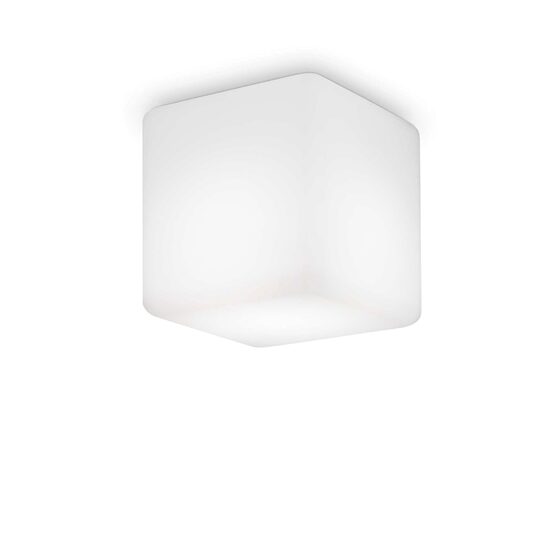 Plafoniera moderna exterior IP44 cubica 1xE27/42W, Luna PL1 D20 213194 Ideal Lux