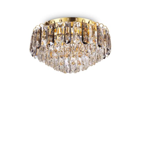 Plafoniera aurie din cristal 7xG9/15W, Magnolia PL7 241296 Ideal Lux