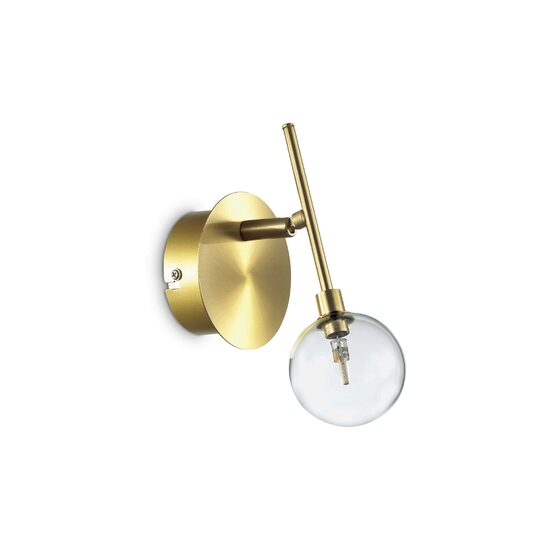 Aplica moderna alama patinata abajur sticla 1xG4/2W, Maracas AP1 200330 Ideal Lux