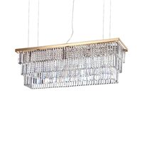 Candelabru modern auriu cu cristale 8xE14/40W, Martinez SP8 213583 Ideal Lux