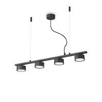 Lustra moderna neagra 4xGX53/9W, Minor Linear SP4 235455 Ideal Lux