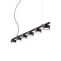 Lustra moderna neagra 6xGX53/9W, Minor Linear SP6 235486 Ideal Lux