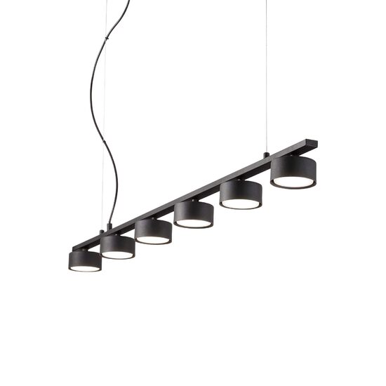 Lustra moderna neagra 6xGX53/9W, Minor Linear SP6 235486 Ideal Lux