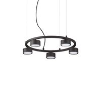 Lustra moderna neagra 5xGX53/9W, Minor Round SP5 235516 Ideal Lux