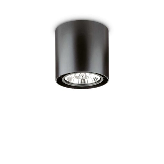 Plafoniera moderna neagra rotunda 1xGU10/50W, MOOD PL1-D15 243450 Ideal Lux