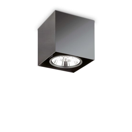 Plafoniera moderna neagra patrata 1xGU10/50W, MOOD PL1-D15 243931 Ideal Lux