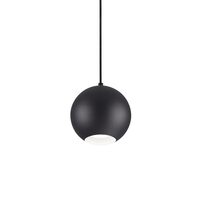 Lustra moderna neagra abajur sferic 1xGU10/28W, Mr Jack SP1 Big 231297 Ideal Lux