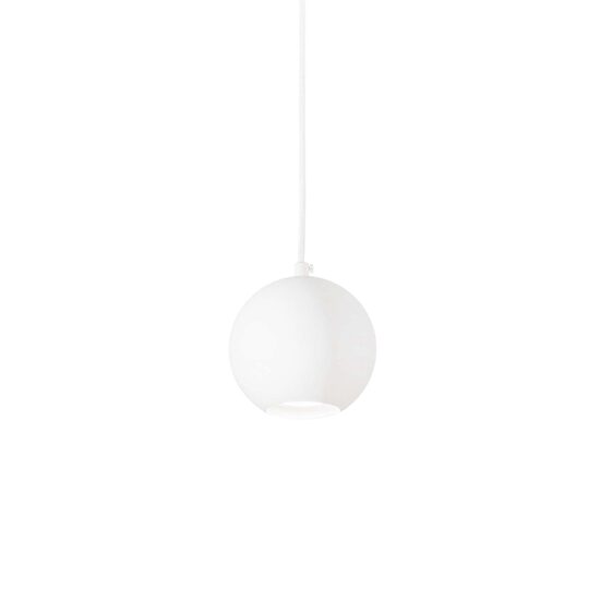 Lustra moderna alba abajur sferic 1xGU10/28W, Mr Jack SP1 Small 231228 Ideal Lux